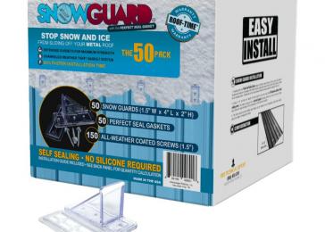Snow Guard UV Clear 1.5 in. Mini Snow Guard with Perfect Seal Gasket and Mounting Screws (50 Pack) 