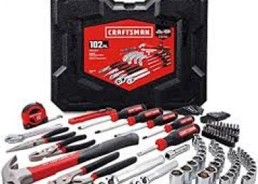 Household tool set with hard case hot sale
