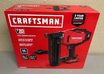 Craftsman V20 MAX Cordless 16 Ga. Finish Nailer Kit DIYSupply