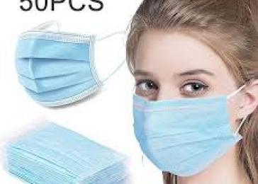 50PCS Disposable Face Mask Elastic Dust Proof Spot Splash Protection for  Health Care Non-medical